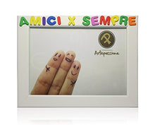 Carica l&#39;immagine nel visualizzatore di Gallery, Cornici per foto in legno con la scritta Amici x Sempre, da appoggiare o...