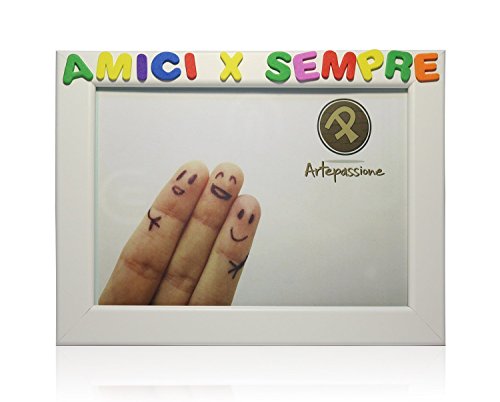 Cornici per foto in legno con la scritta Amici x Sempre, da appoggiare o...