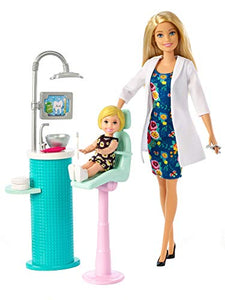 Barbie- Carriere Dentista Playset con Due Bambole, Sedia Operatoria e... - Ilgrandebazar