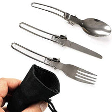 Carica l'immagine nel visualizzatore di Gallery, gotyou 6 Pezzi Posate in Acciaio Inossidabile,Posate Portatili/Posate...