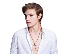 Carica l&#39;immagine nel visualizzatore di Gallery, sailimue Gioielli in Acciaio Inossidabile Collana Ciondolo Croce Bizantina...