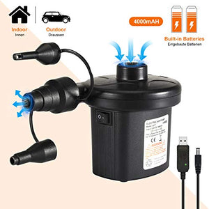 WOTEK Pompa Elettrica, ad Aria Elettrica Ricaricabile nero01