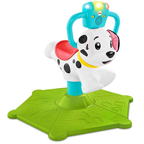 Fisher-Price- Cagnolino Saltella e Gira, Insegna Numeri, Colori e Tanto...