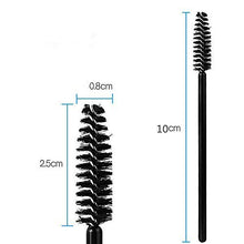 Carica l&#39;immagine nel visualizzatore di Gallery, JZK 120 Applicatore mascara monouso scovolino pennello pieghevole nero 120x