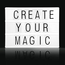 Carica l&#39;immagine nel visualizzatore di Gallery, Cinema Light Lettere Box LED A4 Scatola Luminosa Formato con 90 Numeri 90 - Ilgrandebazar