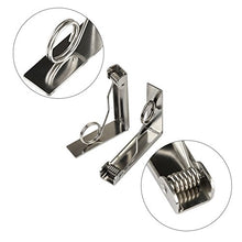 Carica l&#39;immagine nel visualizzatore di Gallery, ZoomSky Tovaglia Clips 4 Pezzi Picnic Tovaglietta da Tavolo in Acciaio Inox...