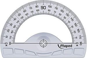Maped 242767 Kit Righello con Squadre e Goniometro, 4 Pezzi, Multicolore - Ilgrandebazar