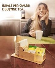 Carica l&#39;immagine nel visualizzatore di Gallery, FMC SOLUTION Porta Accessori da caffè e Tea in bambù per 100% Natural Bambù - Ilgrandebazar