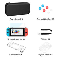 Carica l'immagine nel visualizzatore di Gallery, HEYSTOP Custodia Switch, Switch Cover Trasparente con HD Black