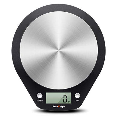 ACCUWEIGHT Bilancia Digitale da Cucina Bilance Alimenti Elettronica con Nero - Ilgrandebazar