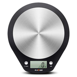 ACCUWEIGHT Bilancia Digitale da Cucina Bilance Alimenti Elettronica con Nero - Ilgrandebazar