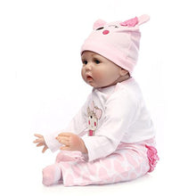Carica l&#39;immagine nel visualizzatore di Gallery, ZIYIUI Reborn Bambola Bambino Simulazione Silicone Vinile Morbido 22 Pollici...