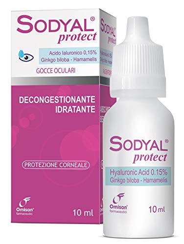 Sodyal Protect Gocce Oculari, con Acido Ialuronico, Ginkgo biloba ed... - Ilgrandebazar