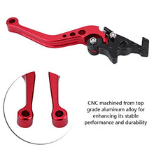 Carica l&#39;immagine nel visualizzatore di Gallery, Elerose Una coppia di 22 mm 7/8&quot;CNC universale per moto leva freno a rosso - Ilgrandebazar