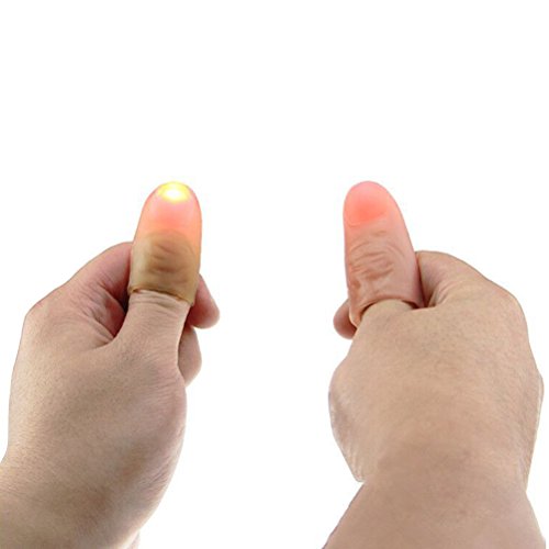 Ultnice, Gioco di magia: punta morbida per pollici con lampadina, luminosa e... - Ilgrandebazar