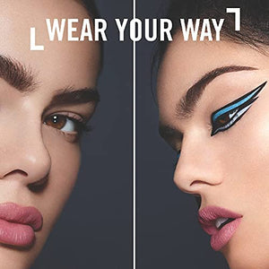 Rimmel Matita Occhi Automatica Exaggerate, Matita Waterproof a Lunga Tenuta, Nero Nero (Noir) 1 Unità (Confezione da 1)