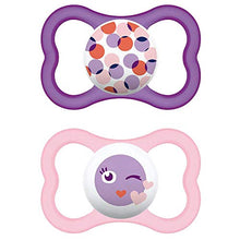 Carica l&#39;immagine nel visualizzatore di Gallery, MAM Day &amp; Night Air - Ciuccio in silicone, 16 + Night, set da 4...