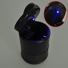 Carica l&#39;immagine nel visualizzatore di Gallery, VORCOOL Posa Cenere Auto, Auto Posacenere con Luce LED Blu (Nero)