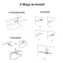 Carica l&#39;immagine nel visualizzatore di Gallery, Lampada Specchio Bagno Led Wowatt Parete 40cm 8W Bianca Calda