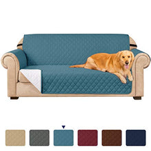 Carica l'immagine nel visualizzatore di Gallery, subrtex Copridivano Trapuntato, Salvadivano Reversibile con 3 Posti, Blu