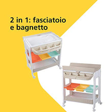 Carica l&#39;immagine nel visualizzatore di Gallery, Safety 1st Dolphy Fasciatoio con vaschetta per bagnetto neonato, con...