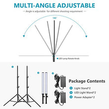 Carica l&#39;immagine nel visualizzatore di Gallery, Neewer Kit d’Illuminazione Luce 60 LED da Studio 2pz Bastone LED...