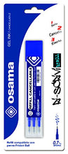 Carica l&#39;immagine nel visualizzatore di Gallery, Osama Refill Compatibile con penne Frixion ball, 3 pezzi, blu Blu - Ilgrandebazar