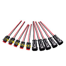Carica l&#39;immagine nel visualizzatore di Gallery, moinkerin 5 Pezzi Connettori Elettrici Impermeabili per Auto a 2 Pin Spina...