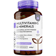 Carica l&#39;immagine nel visualizzatore di Gallery, Multivitaminico e minerali - 365 compresse vegane (fornitura di 1 anno) con...