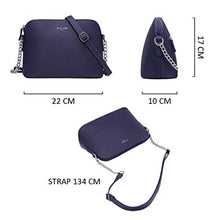 Carica l&#39;immagine nel visualizzatore di Gallery, David Jones - Piccola Borsa a Tracolla Spalla Donna Catena - Mano Blu