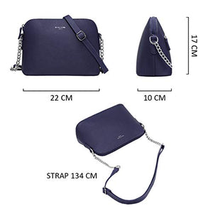 David Jones - Piccola Borsa a Tracolla Spalla Donna Catena - Mano Blu