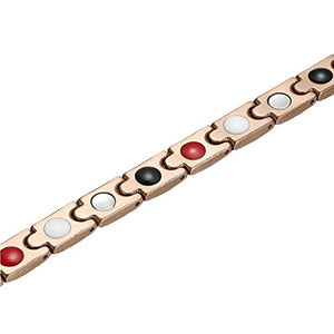 Ebuty Donne in Acciaio Inox Magnetico Terapia Braccialetto Oro Rosa 4... - Ilgrandebazar