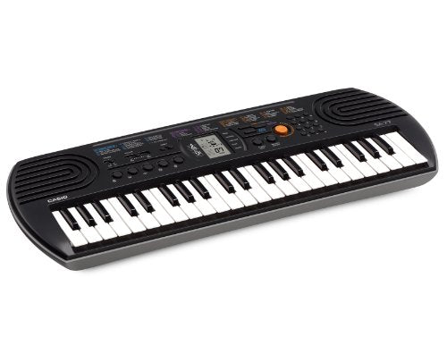Casio SA-77 Mini Tastiera polifonica ad 8 Voci e 44 tasti, Nero/Grigio - Ilgrandebazar