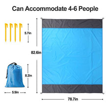 Carica l&#39;immagine nel visualizzatore di Gallery, Coperta da Spiaggia, laxikoo Picnic Anti Sabbia 210x200 Portatile...