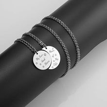 Carica l&#39;immagine nel visualizzatore di Gallery, Zysta 2pcs Collana Coppia in Aciaio Inox con Ciondolo a Non Personalizzare