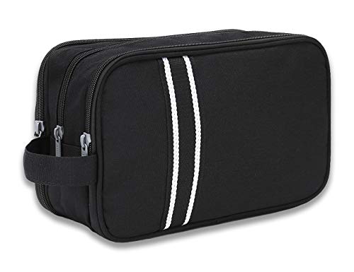 Beauty Case da Viaggio Impermeabile, Boic Borsa Toilette con Manico, Nero