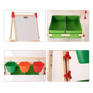 Arkmiido Cavalletto per Bambini Lavagna in Legno a Doppia Faccia 4 1,... - Ilgrandebazar