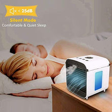 Carica l'immagine nel visualizzatore di Gallery, Mini Condizionatore Portatile, Air Cooler Raffrescatore Evaporativo Aria Condizionata Portatile Casa con 3 Velocità Display Digitale a LED per Casa/Ufficio (bianco)