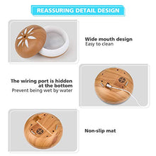 Carica l&#39;immagine nel visualizzatore di Gallery, Diffusore di Aroma 550 ML, GeeRic Ultrasuoni Umidificatore Marrone. - Ilgrandebazar