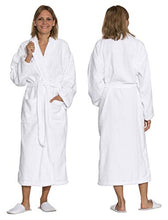 Carica l&#39;immagine nel visualizzatore di Gallery, ZOLLNER Accappatoio Unisex Bianco con Collo a Scialle, 6XL, Cotone, Altre 6XL