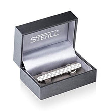 Carica l&#39;immagine nel visualizzatore di Gallery, Sterling - Fermacravatta a scacchiera da uomo, in argento 925