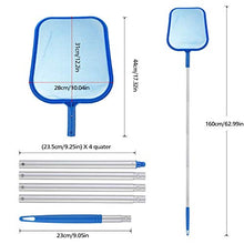 Carica l'immagine nel visualizzatore di Gallery, KOOLEAN Retino per Piscina, Retino con Sacco per Pulizia Piscina con Manico Alluminio Lunga Skimmer per Piscina per Pulizia Piscina Foglie e Detriti