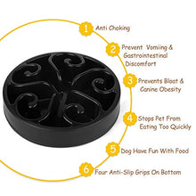 Carica l&#39;immagine nel visualizzatore di Gallery, Jasgood, ciotola per cani con alimentazione lenta 1-Nero.