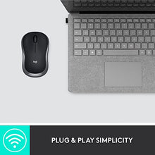 Carica l&#39;immagine nel visualizzatore di Gallery, Logitech M185 Mouse Wireless, 2,4 GHz con Mini Ricevitore USB, Durata Batteria di 12 Mesi, Tracciamento Ottico 1000 DPI, Ambidestro, Compatibile con PC, Mac, Laptop - Grigio