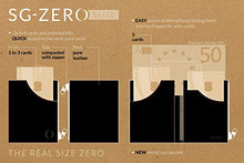 Carica l&#39;immagine nel visualizzatore di Gallery, Portafoglio nero/rosso uomo piccolo intelligente e sottile in vera Nero/Rosso