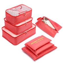 Carica l'immagine nel visualizzatore di Gallery, Organizzatori da Viaggio,LOSMILE Organizer Valigie Set di 7, Rosso Anguria