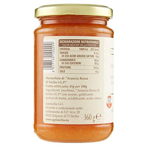 Agrisicilia Marmellata di Arancia Rossa Sicilia IGP - 360 g