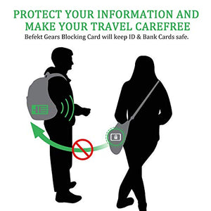 Protezione RFID, Befekt Gears [2 Pezzi] Carte Anti RFID/NFC, di...