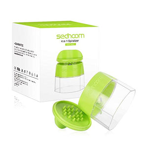 Sedhoom Spiralizzatore di Verdure 4 in 1 Affetta Verdure Affettatrice Multifunzione di Verdure a Spirale Affettaverdure Tagliaverdure con 4 Lame Rotanti Grattugia per Carote, Cetrioli, Patate, Zucca