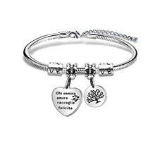 Carica l&#39;immagine nel visualizzatore di Gallery, Angelra Bracciale da Donna con Ciondolo In Acciaio,&quot;Chi Semina Amore... - Ilgrandebazar